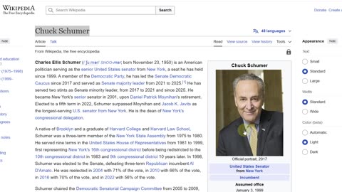 Open Border Advocate Chuck Schumer Blocks DOJ Because Qatar Gave Trump A Jet