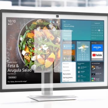 Echo Show 21 (2024 release) with Amazon Premium Adjustable Stand