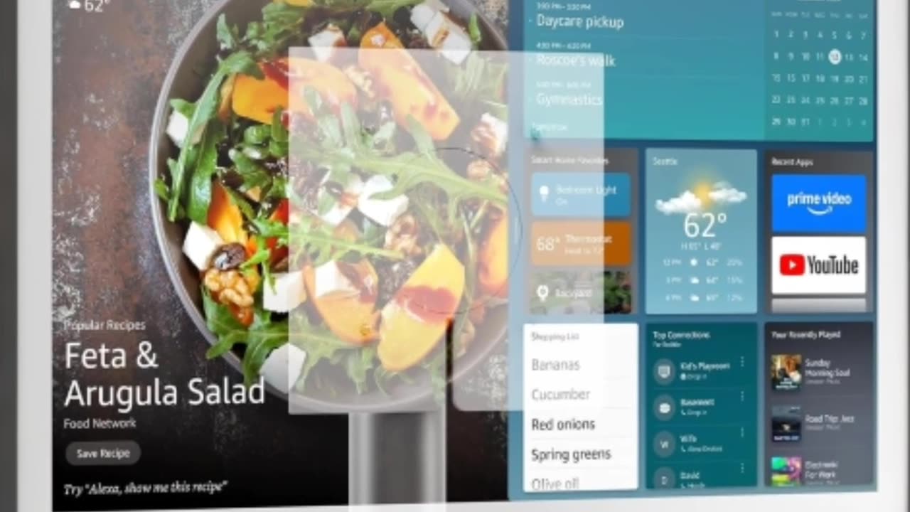 Echo Show 21 (2024 release) with Amazon Premium Adjustable Stand
