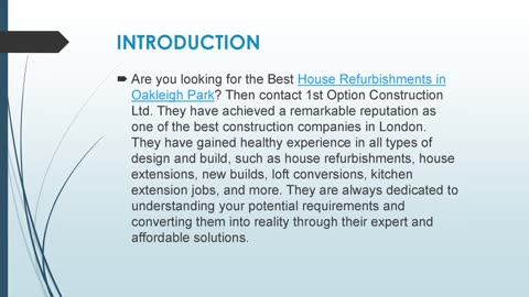 Best House Refurbishments in Oakleigh Park