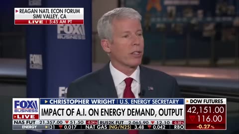 The energy secretary's remarks astounded Bartiromo.
