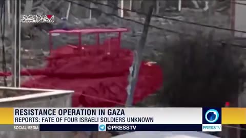 Palestinian resistance fighters reportedly targeted Israeli soldiers in the Gaza Strip