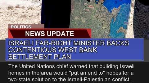 Israeli Farright Minister Backs Contentious West