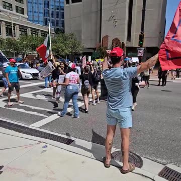 Anti-Ice Counter Protestors Show Up 🇺🇸🫡 Tampa, FL (Check Description)