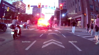 Police occupying part of the bloor cycle track west of bedford road for reasons unknown