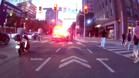 Police occupying part of the bloor cycle track west of bedford road for reasons unknown