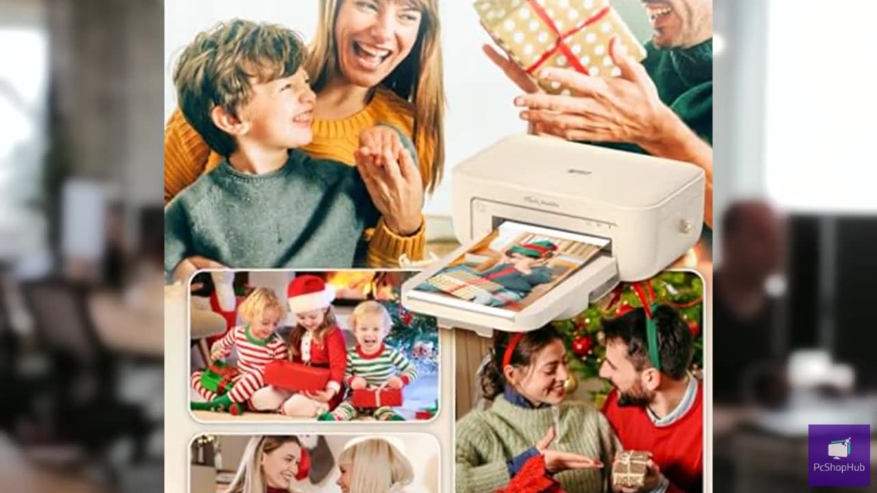 4x6 Photo Printer, CP4100 Photo Printer for iPhone & Android with 20 Sheets & 1