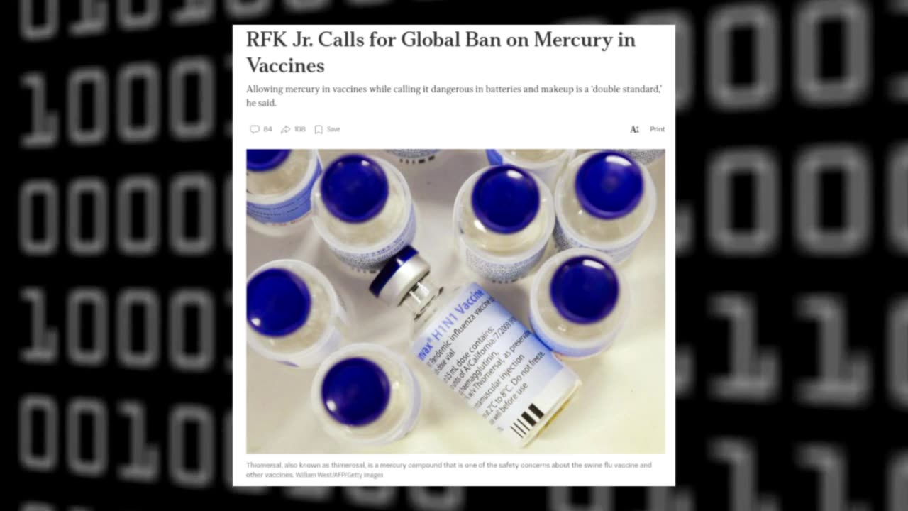 RFK Jr Calls for Global Ban on Mercury in Vaccines