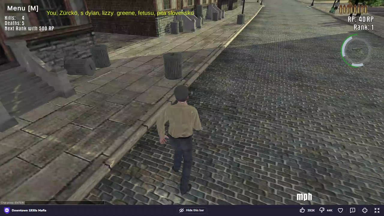 Downtown 1930s Mafia - gameplay Online Unity Multiplayer Server TPS Racing Crime