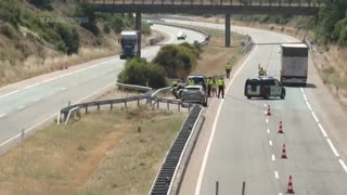 Scene of car accident that killed Liverpool player Diogo Jota and his brother in Spain