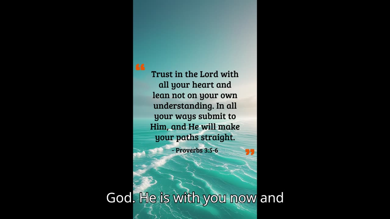 Trust in God Completely! Proverbs 3 5 6