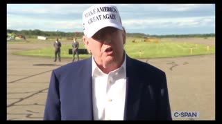 President Trump Speaks to White House Reporters