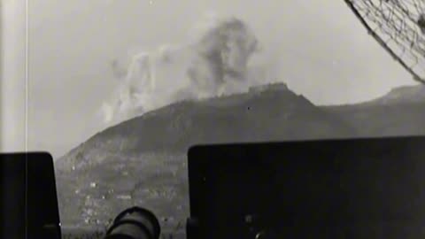Allied bombers and artillery pound the abbey on Monte Cassino in February 1944