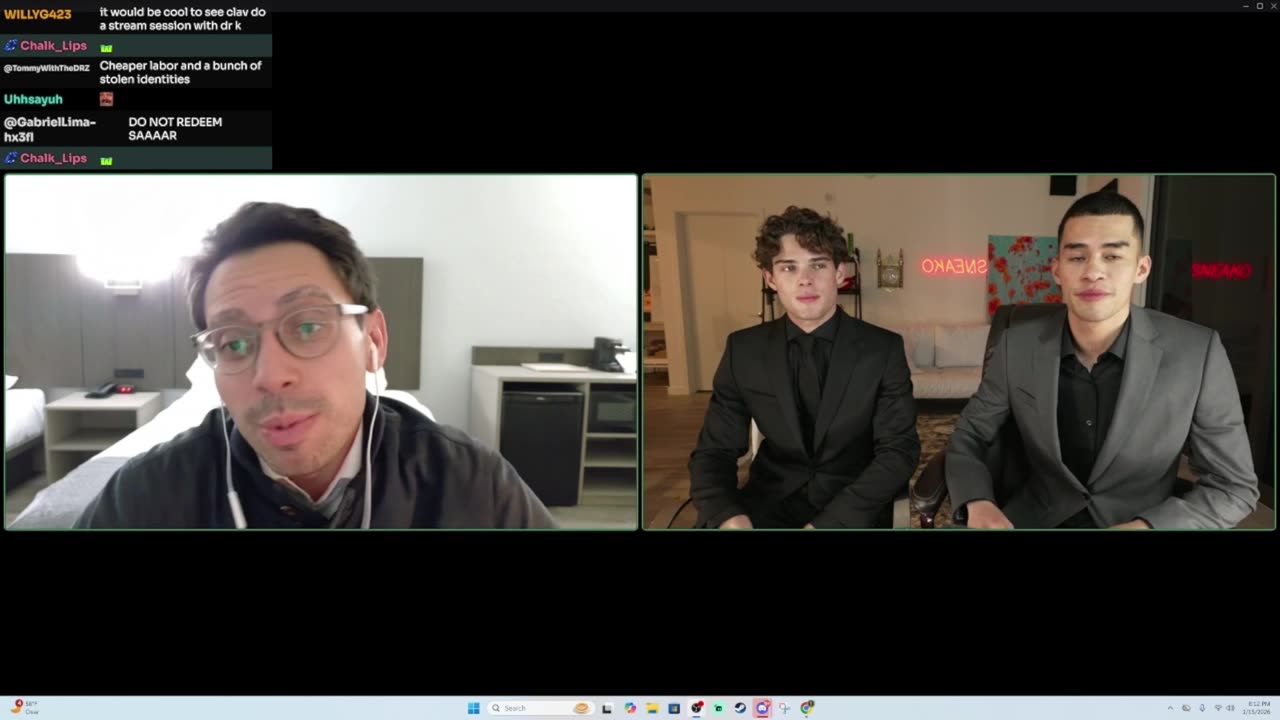 James Fishback VS Sneako & Clavicular