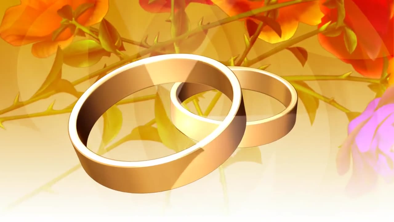 Wedding Rings, beautiful wallpaper, gold