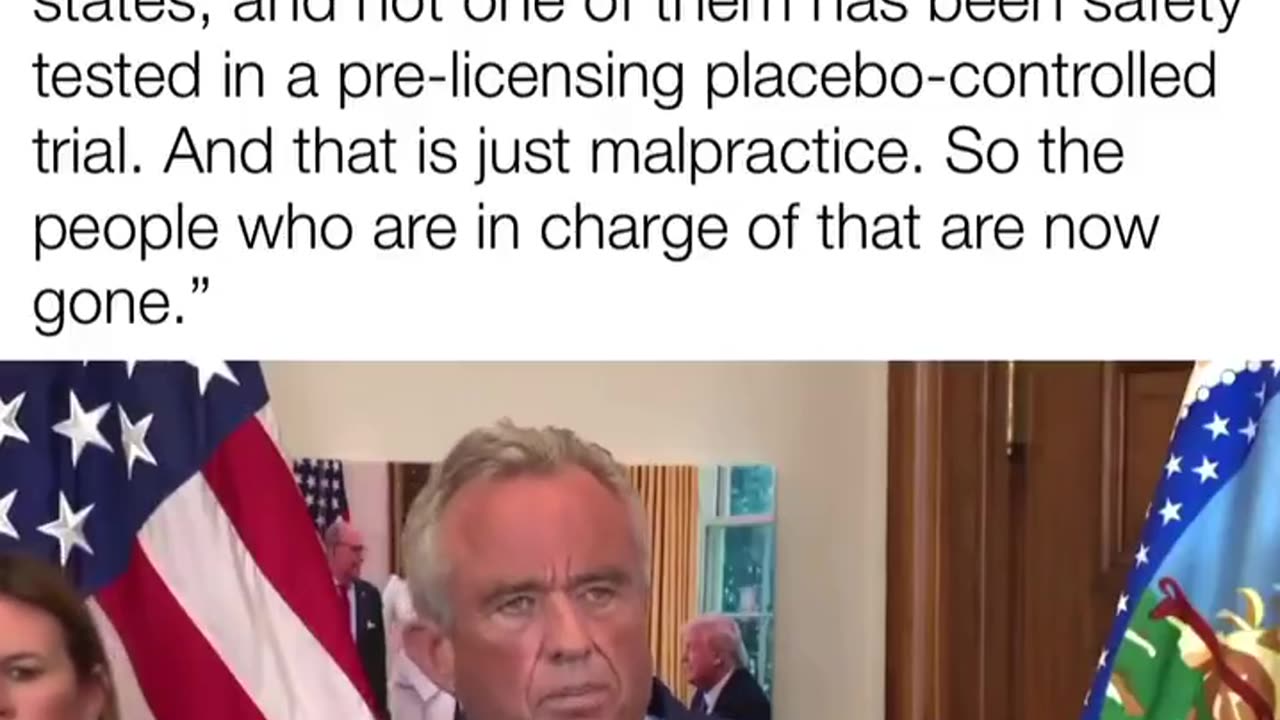 RFK Jnr on Vaccine schedule