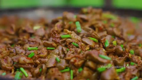 2000_CHICKEN_HEARTS_FRY___Spicy_Hearts_Recipe_Cooking_in_Village___Chicken_Parts_Recipes