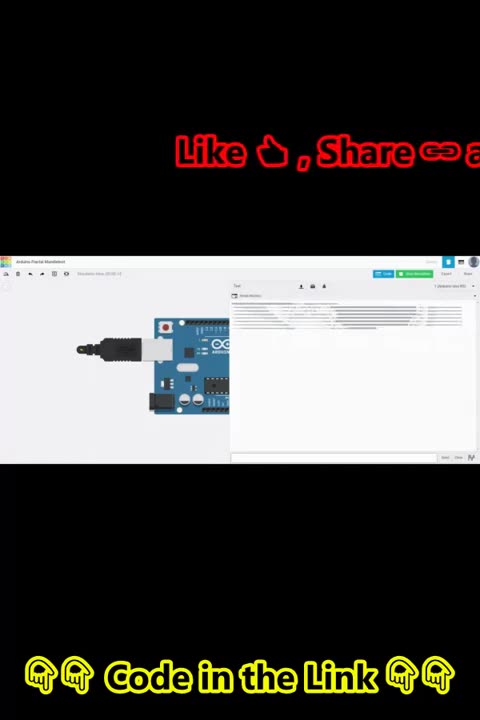 Watch this Cool #Arduino #Fractal Generator using #Tinkercad Simulation with #Code #aeroarduino