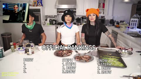 everydaydays STEAK COOKING COMPETITION Snow vs. Baby Drew vs. Stephanie 😂😂🥩🥩 EianSoCrazy Reacts