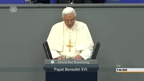 Bendikt XVI s.Heiligkeit Rede im Bundestag