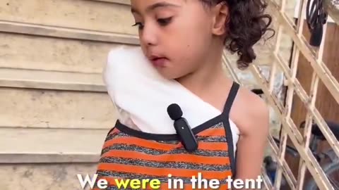Four-year-old Tala Al-Bayyah lost her right arm