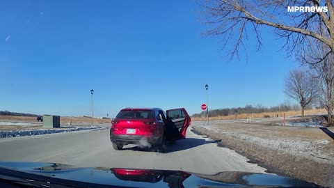 Anti ICE at gunpoint.