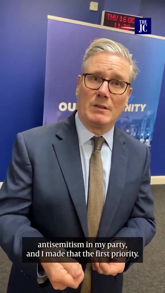 🚨KEIR STARMER SAYS CHANTING "FROM THE RIVER TO THE SEA" IS ANTISEMITIC