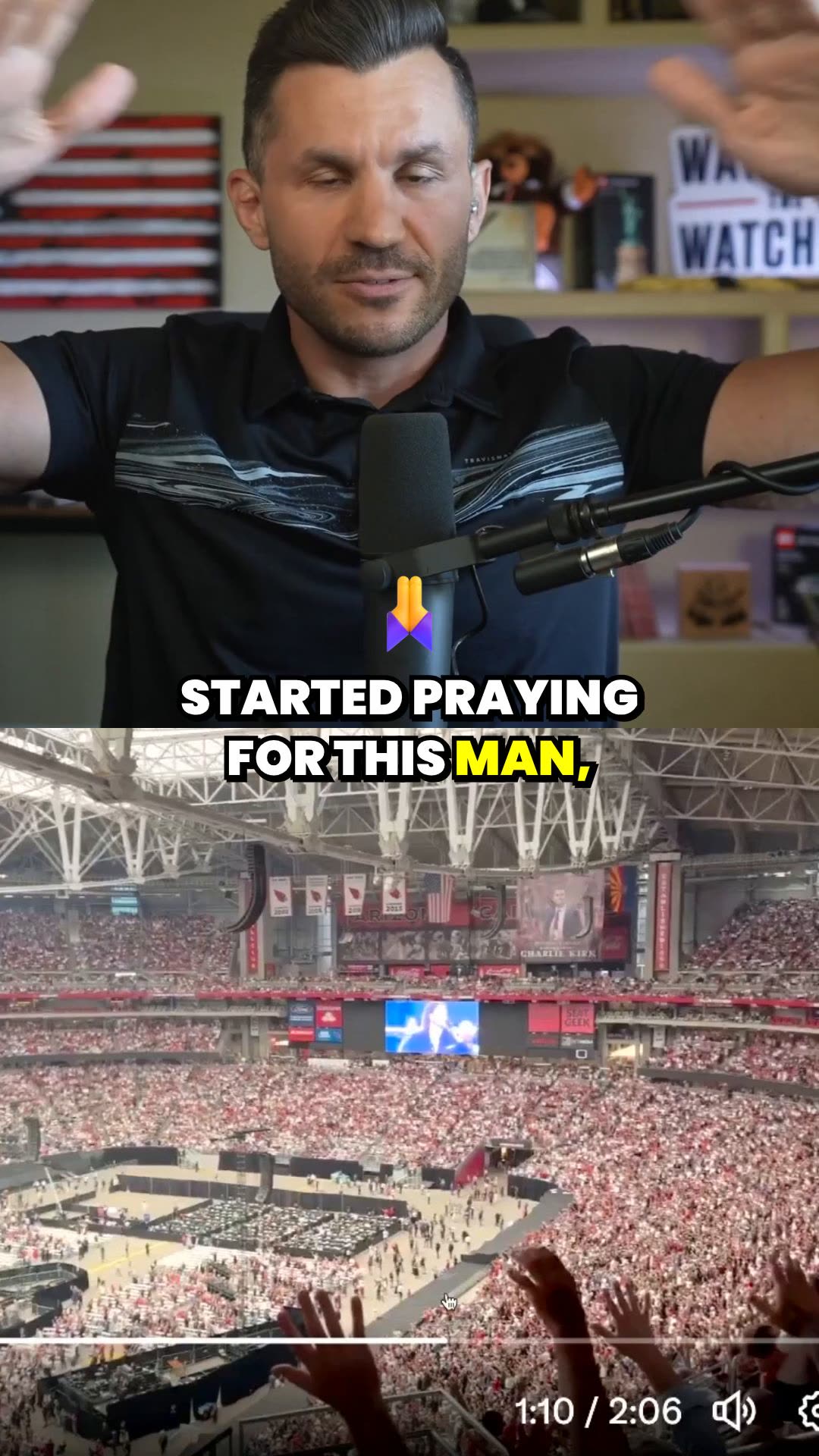 Panic Erupts at Charlie Kirk Memorial as Man COLLAPSES