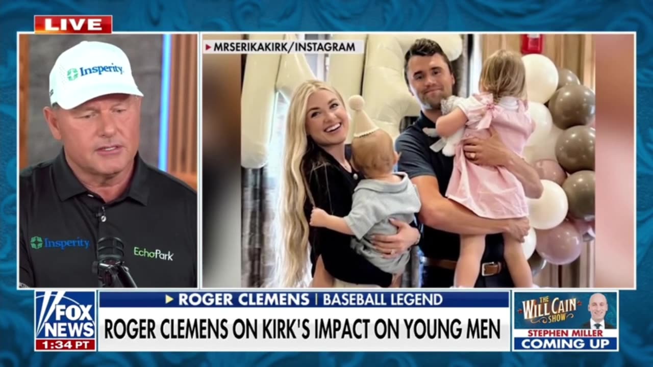Roger Clemens: Charlie Kirk Made Everyone Around Him Better
