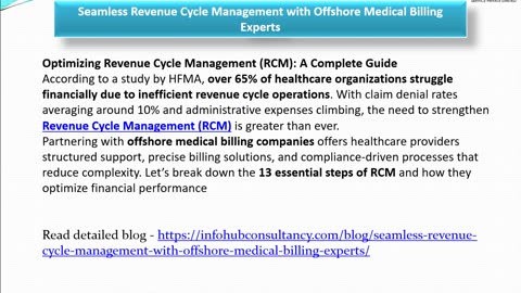 Seamless Revenue Cycle Management with Offshore Medical Billing Experts