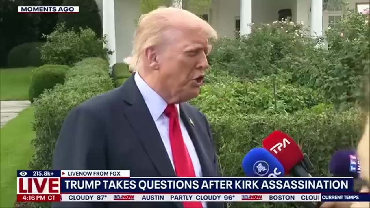NEW: Trump remarks about Kirk