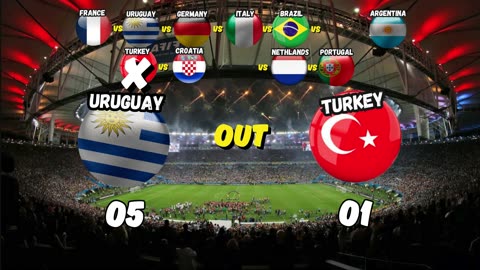 Which national team has reached the top four in men's football World Cups?