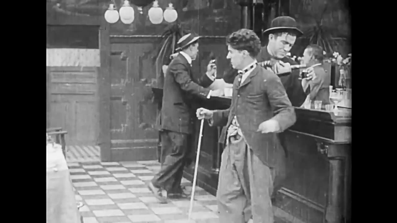 His Favorite Pastime (1914) Full movie | Charlie Chaplin's comedy