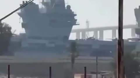 🚢🌊 Israel Iran War | HMS Queen Elizabeth Passes Suez on Strategic Deployment | RCF