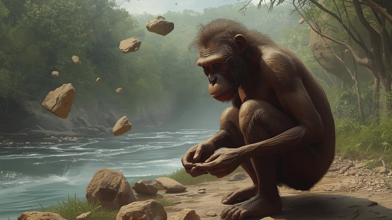 The First Tool (Stone) #history #africa #shorts #neanderthals #archaeology #science #facts