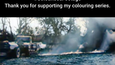 Flamethrower Tank Test Footage #ColourisedHistory