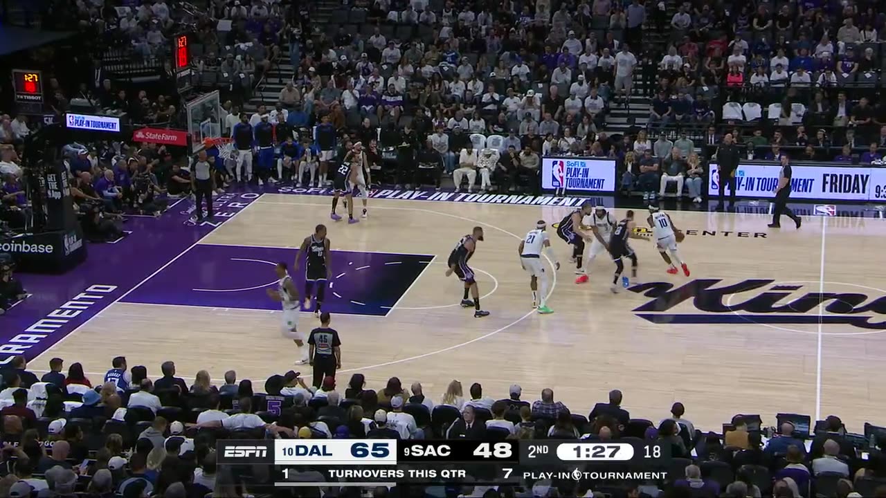 MAVERICKS at KINGS SoFiPlayIn FULL GAME HIGHLIGHTS April 16, 2025