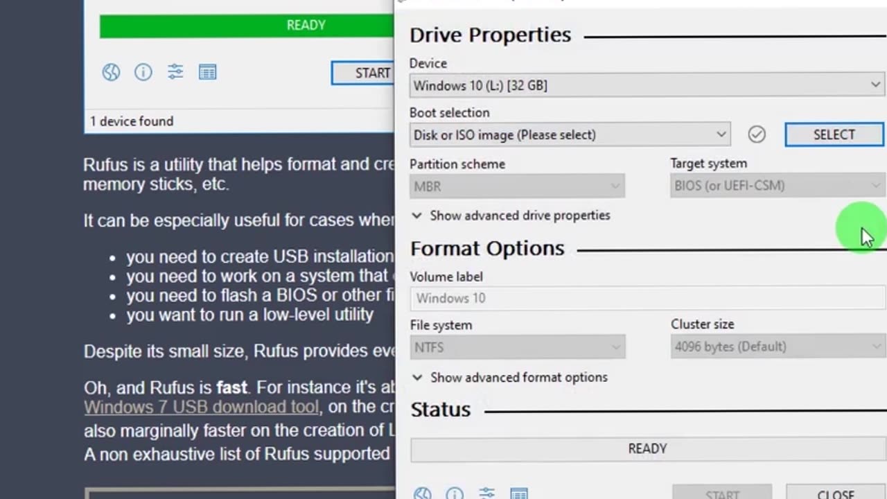 Creating Windows 10 Bootable Usb Disk