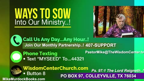 Re-Air: Wisdom World LIVE With Mike Murdock..!!!