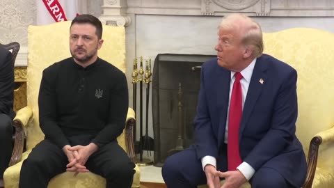 President Trump and Ukrainian President Zelenskyy in Oval Office, Feb. 28, 2025