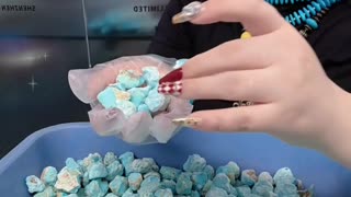 20250730-9 Natural Original Turquoise Rough Paint Earth's Poem