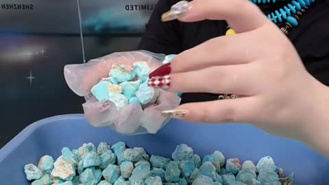 20250730-9 Natural Original Turquoise Rough Paint Earth's Poem