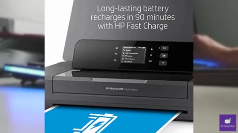 HP OfficeJet 200 Wireless Mobile Printer - Black, Battery included (CZ993A)