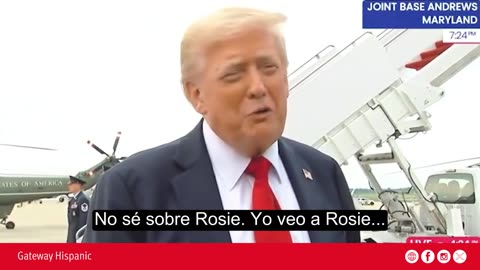 President Trump Responds to Rosie O'Donnell: "She Left Our Country, That’s a Good Thing"