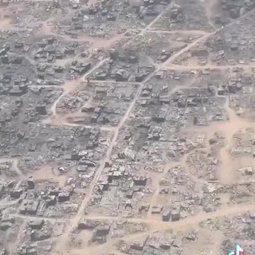 A Jordan airdrop plane reveals extent of GAZA destruction. 👀
