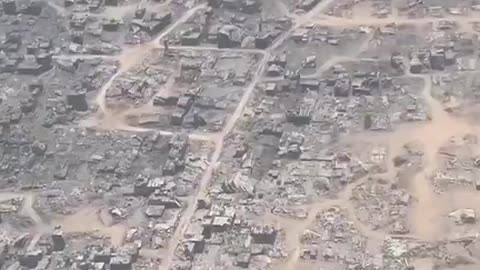 A Jordan airdrop plane reveals extent of GAZA destruction. 👀