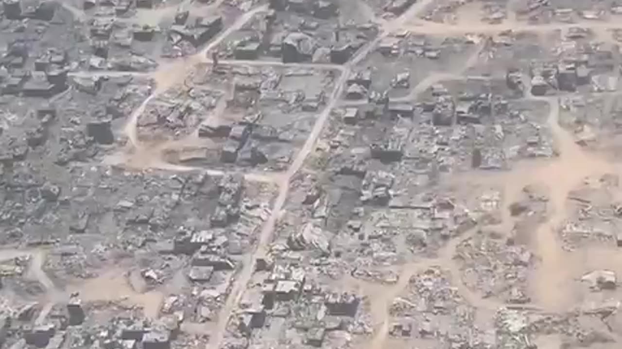 A Jordan airdrop plane reveals extent of GAZA destruction. 👀