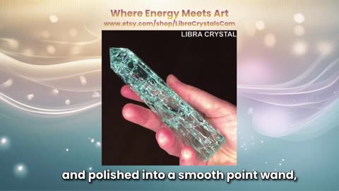 Atlantis Aqua Blue Crackle Quartz Wand | Flow, Clarity & Ancient Wisdom