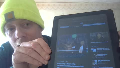 Bill Clinton and Donald Trump both live on tv at the same time