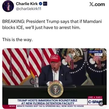 ⚠️⚠️TRUMPS RESPONSE TO MAMDANI SAYING HE WILL BLOCK ICE AGENTS & DEPORTATIONS ⚠️⚠️